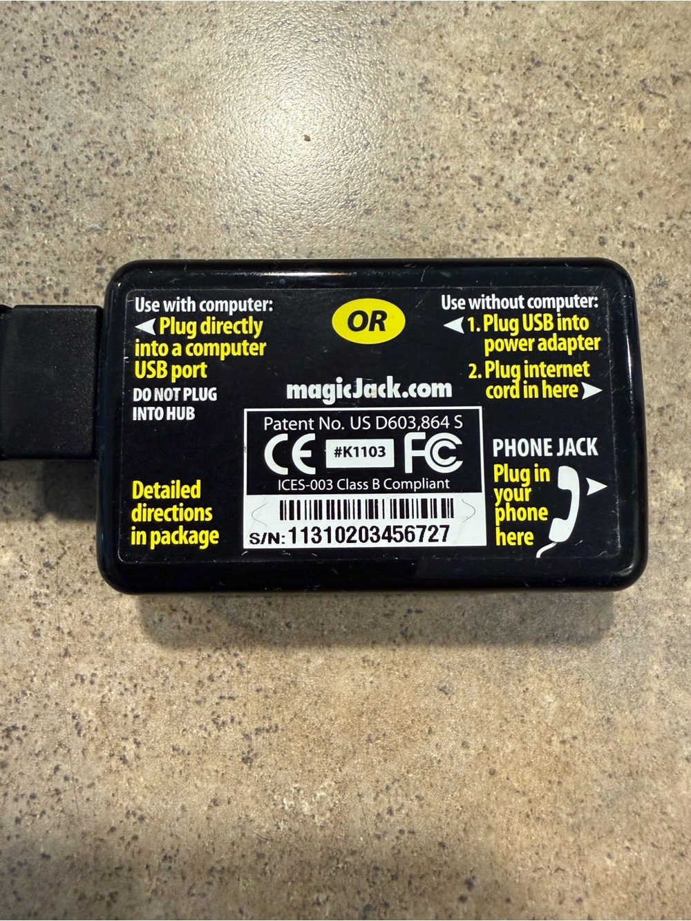 Magic Jack Plus Local Long Distance Calling Magic Jack Plus - Tested - Picture 3 of 4